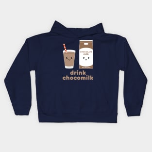 Drink milk chocolate Kawaii choco milk carton Kids Hoodie